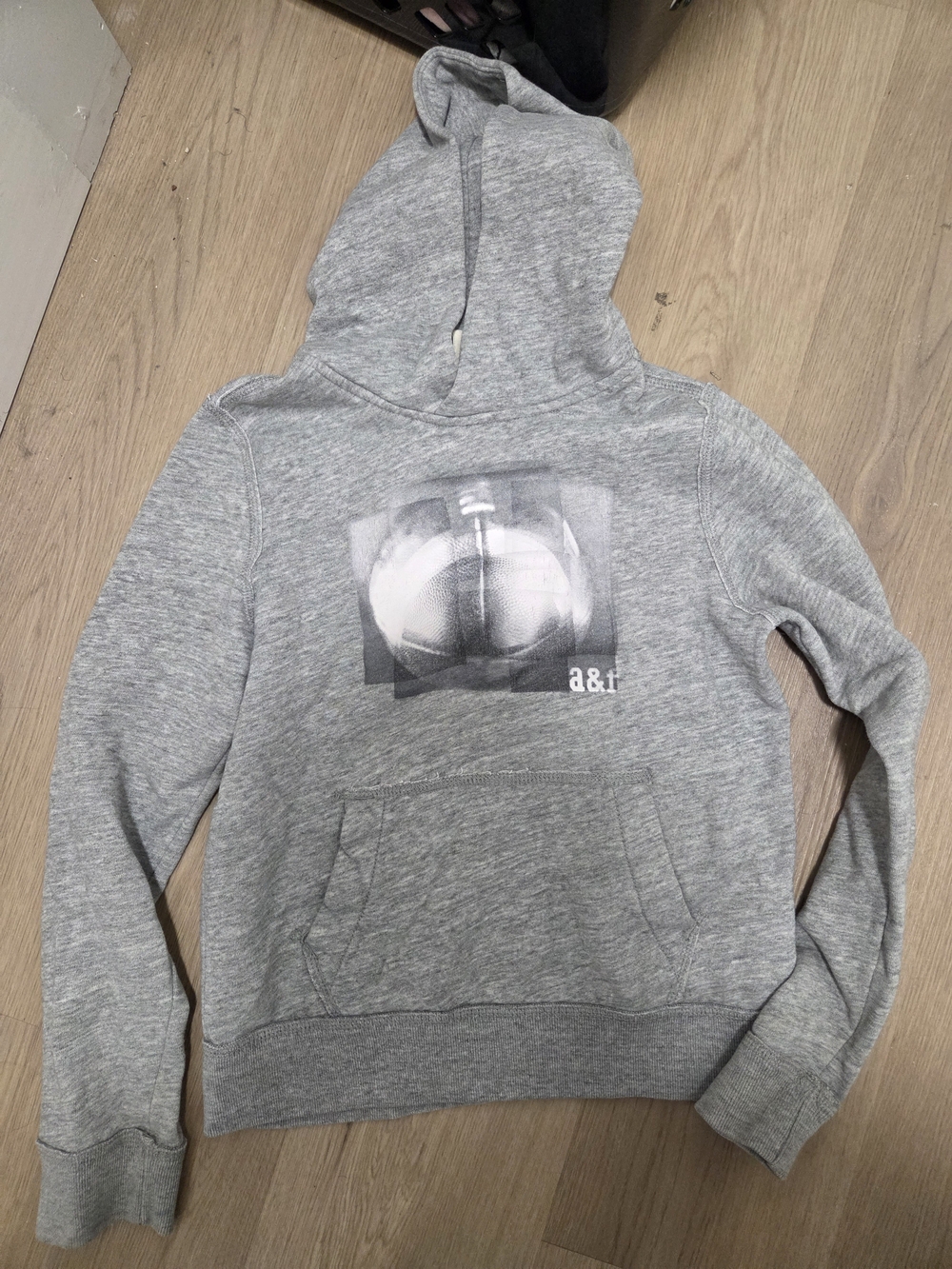 Abercrombie & Fitch Gray Crewneck Hoodie with Graphic